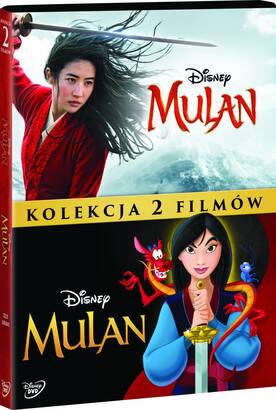 Mulan /Disney/ Pakiet Animacja + Film fabularny (2xDVD)