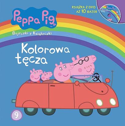 Świnka Peppa 9: Kolorowa tęcza (książka+DVD)