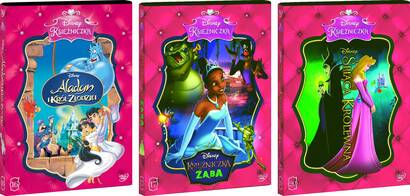 Disney Księżniczka - Pakiet 3 bajek: Aladyn i król złodziei, Księżniczka i żaba, Śpiąca Królewna (3xDVD)