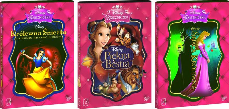 Disney Księżniczka - Pakiet 3 bajek: Królewna Śnieżka i siedmiu krasnoludków, Piękna i Bestia, Śpiąca Królewna (3xDVD)