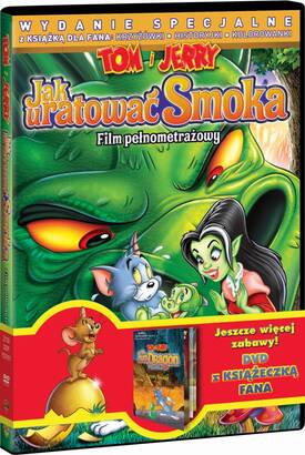 Tom i Jerry: Jak Uratowac Smoka+ksiazeczka (DVD)