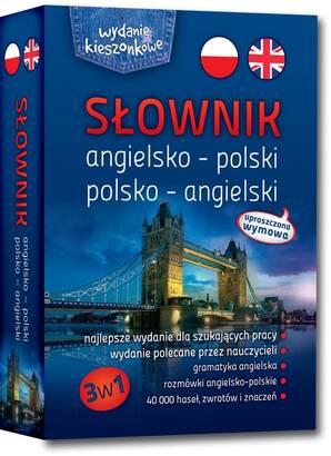 Słownik angielsko-polski, polsko-angielski 3 w 1 OT wydanie kieszonkowe (książka)