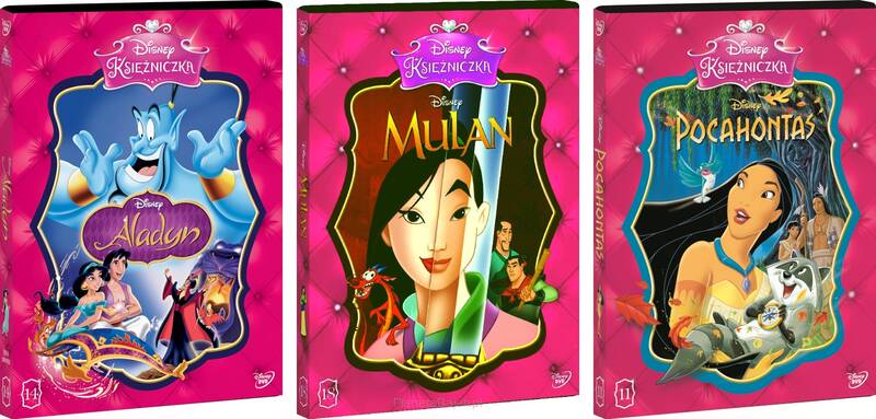 Disney Księżniczka - Pakiet 3 bajek: Aladyn, Mulan, Pocahontas (3xDVD)