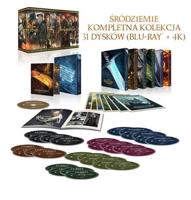 Śródziemie - kompletna kolekcja (4K UHD Blu-ray)