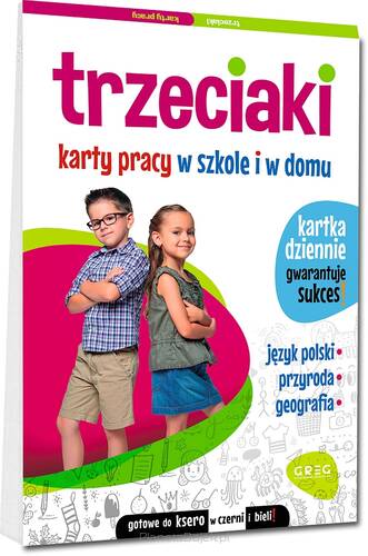 Karty pracy w szkole i w domu: Trzeciaki - polski, przyroda, geografia kl. 3
