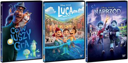 Hity Disneya ostatnich lat - Pakiet 2 - Co w duszy gra - Luca - Naprzód (3 x DVD)